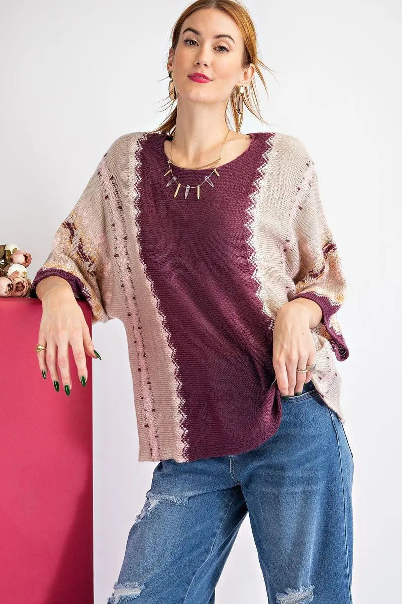 Multi Color Thread Sweater Sunny EvE Fashion