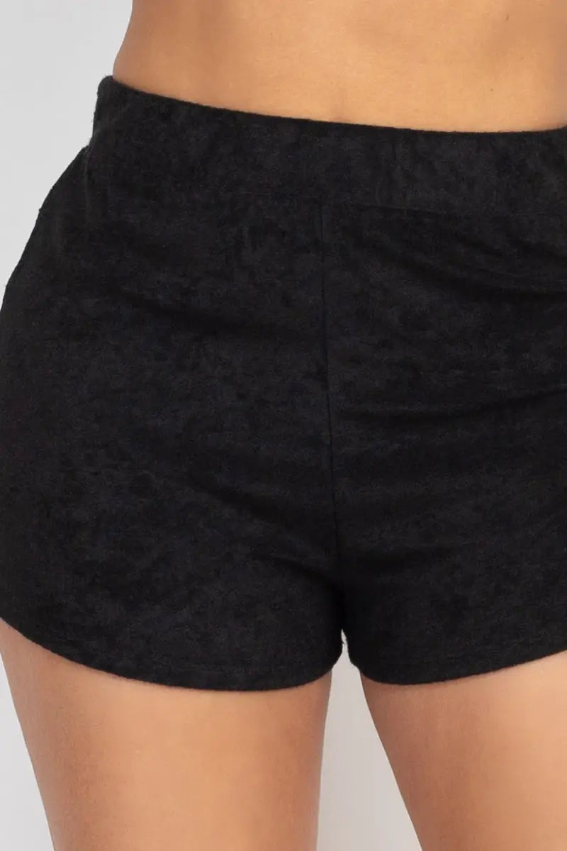 Terry Towel Bralette Top & Mini Shorts Set Sunny EvE Fashion