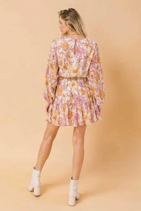 A Printed Woven Mini Dress Sunny EvE Fashion