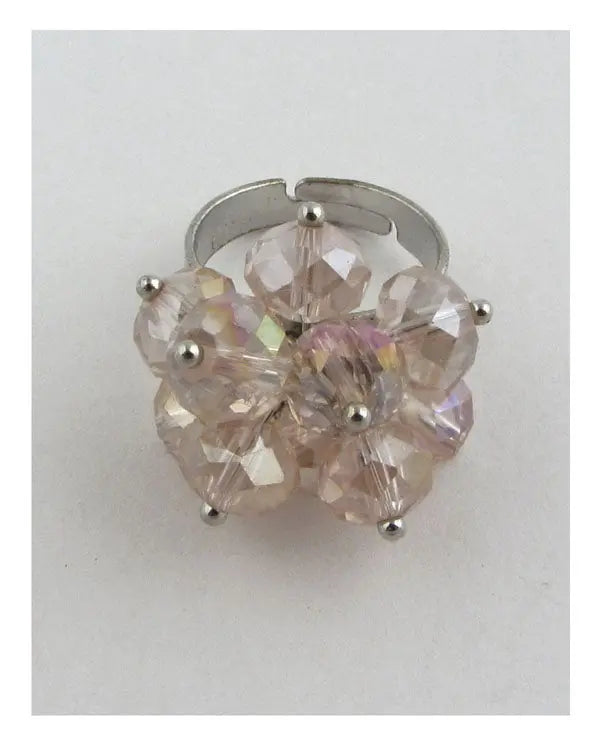 Adjustable crystal ring Sunny EvE Fashion
