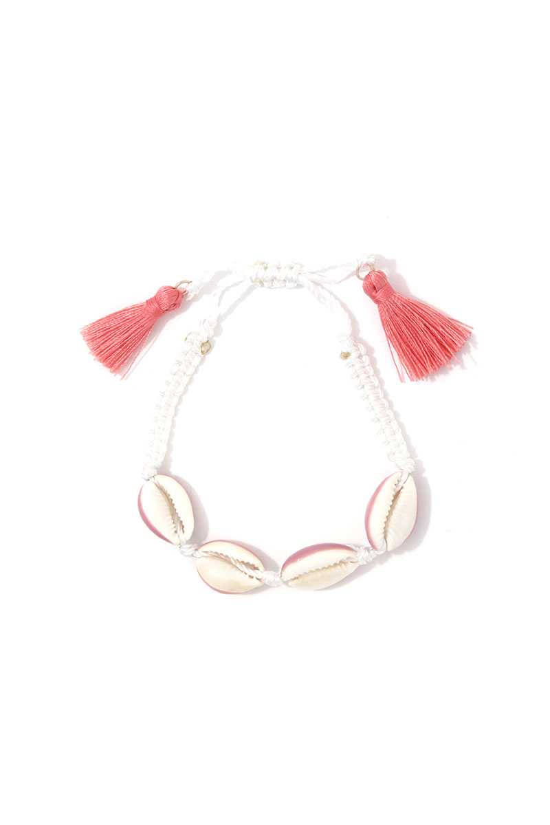 Cowrie Seashell Tassel Adjustable Bracelet Sunny EvE Fashion