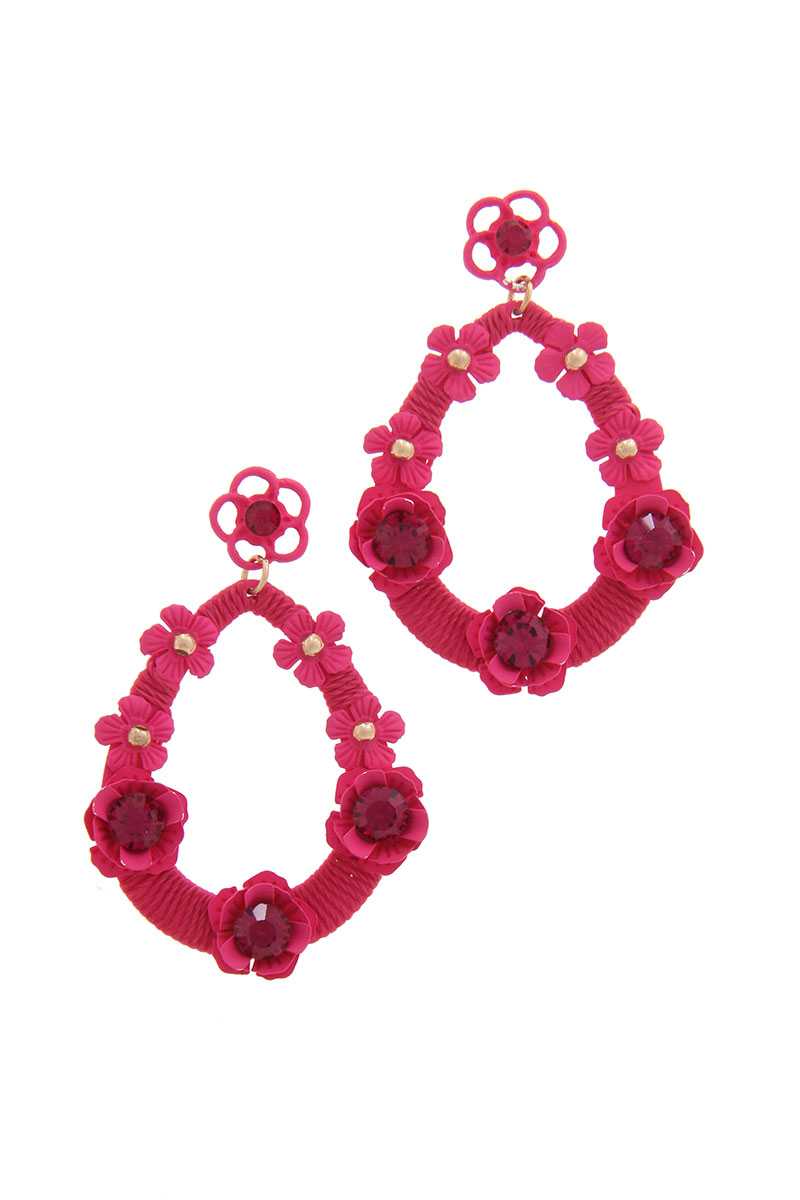 Floral Post Drop Earring Sunny EvE Fashion