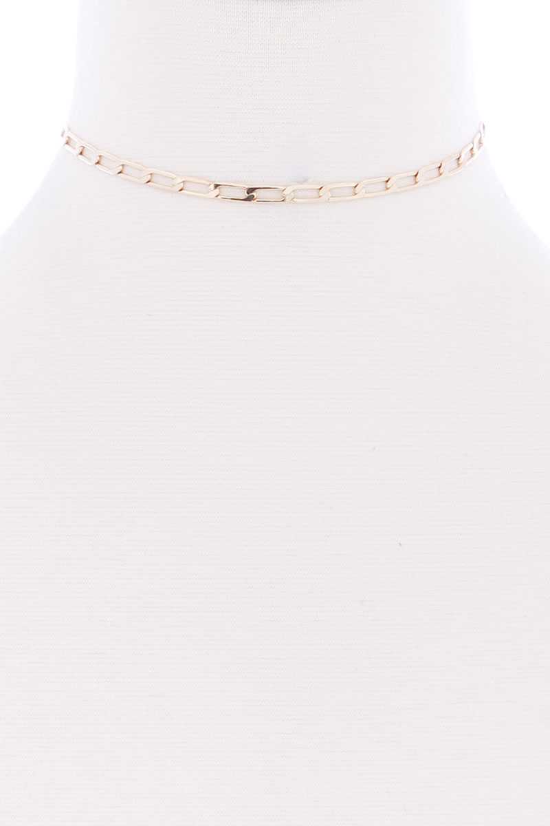 Metal Chain Link Choker Necklace Sunny EvE Fashion