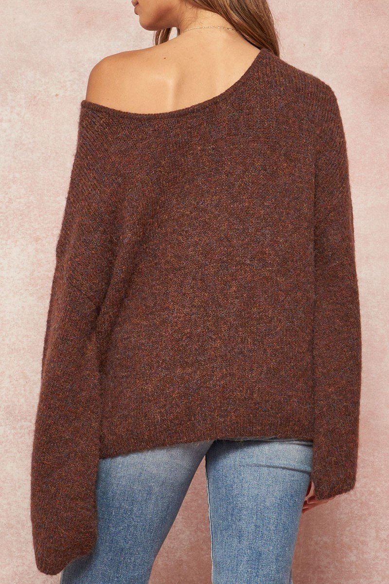 A Multicolor Fuzzy Knit Sweater Sunny EvE Fashion