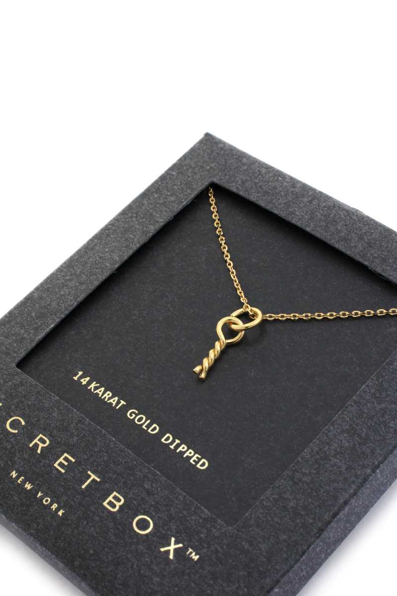 Secret Box Twisted Knot Charm Necklace Sunny EvE Fashion