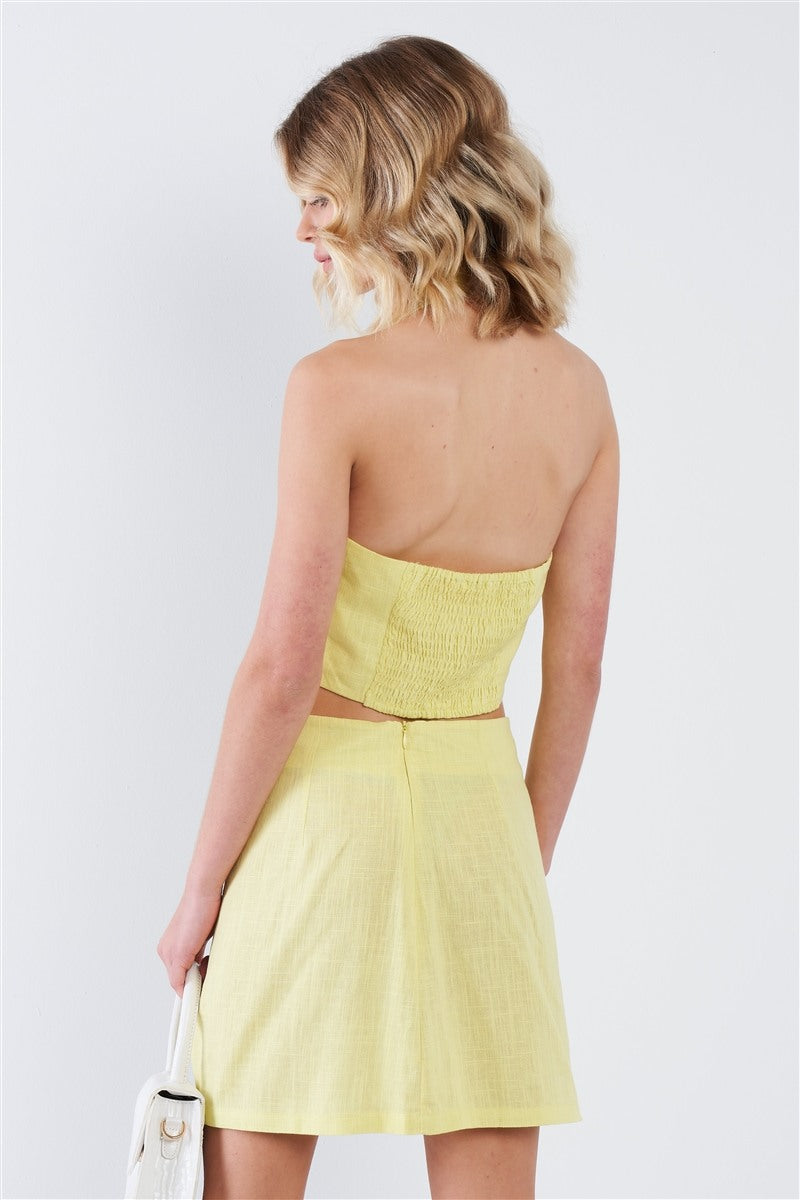 Smocked Crop Halter & Chic Mini Skirt Set Sunny EvE Fashion