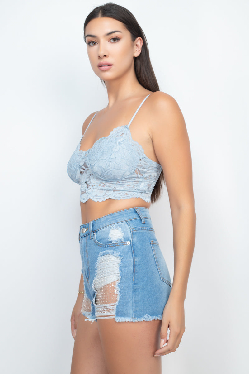 Cami Floral Lace Bralette Top Sunny EvE Fashion