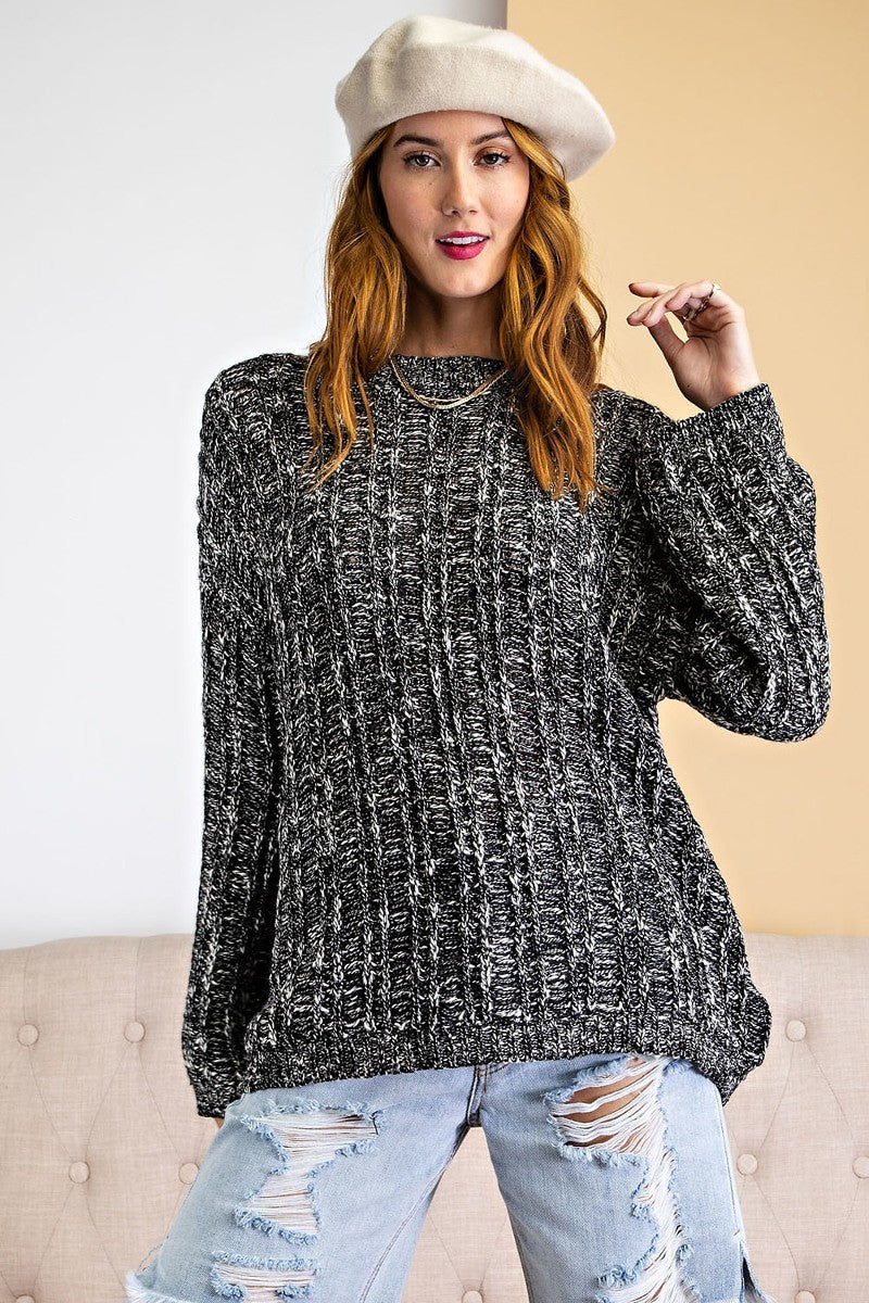 Textured Knitted Sweater Sunny EvE Fashion
