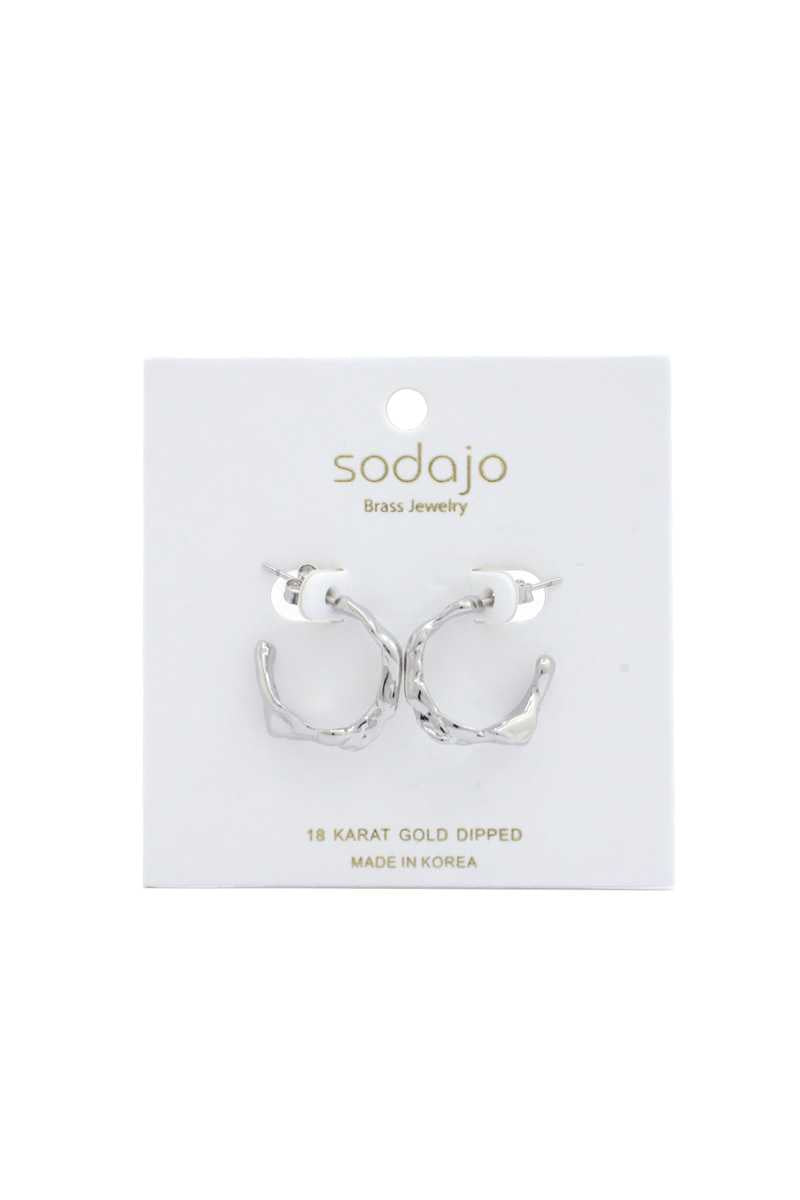 Sodajo Organic Shape 18k Gold Dipped Earring Sunny EvE Fashion