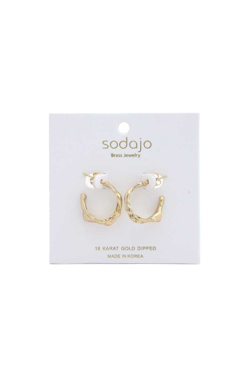 Sodajo Organic Shape 18k Gold Dipped Earring Sunny EvE Fashion