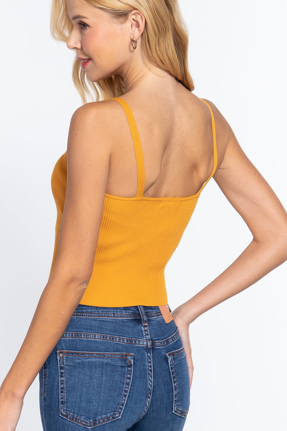 Front Closure With Hooks Sweater Cami Top Sunny EvE Fashion