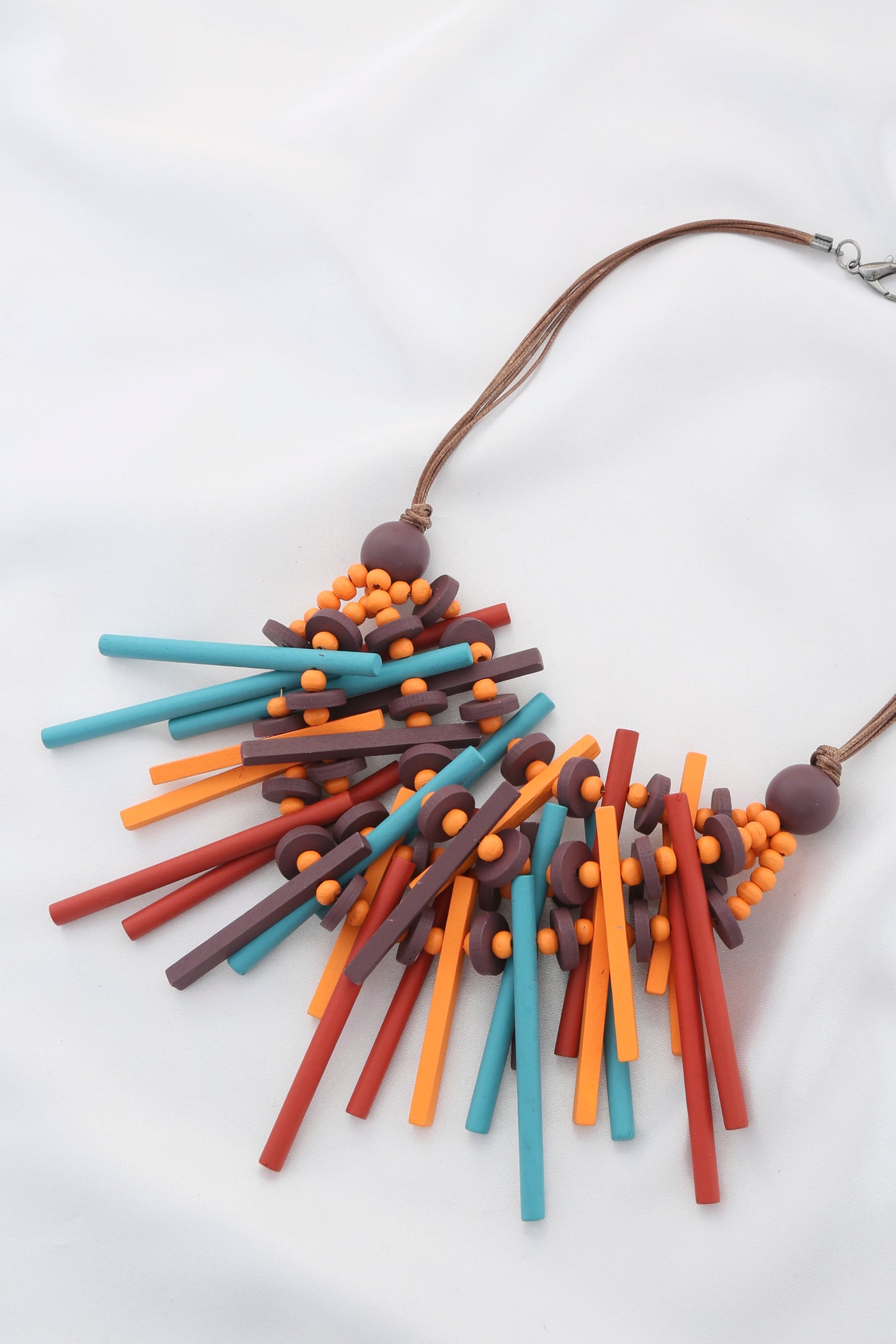 Color Wood Statement Necklace Sunny EvE Fashion