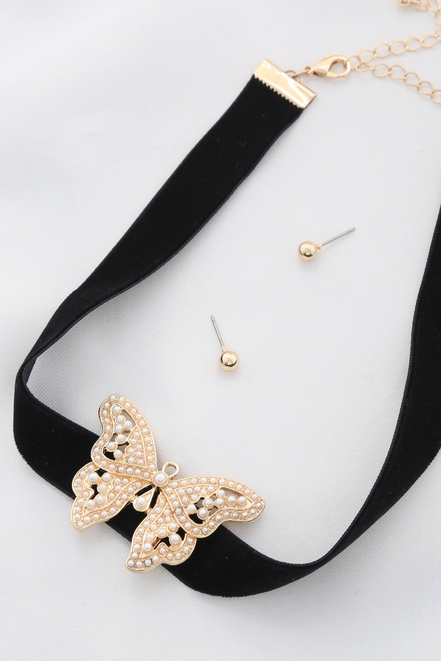 Butterfly Pendant Choker Necklace Sunny EvE Fashion