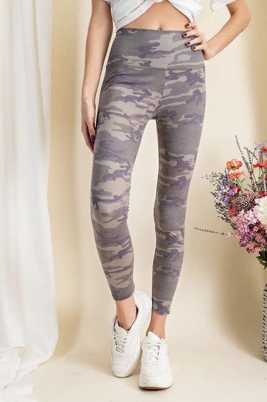 Camouflage Printed Rayon Spandex Leggings Sunny EvE Fashion