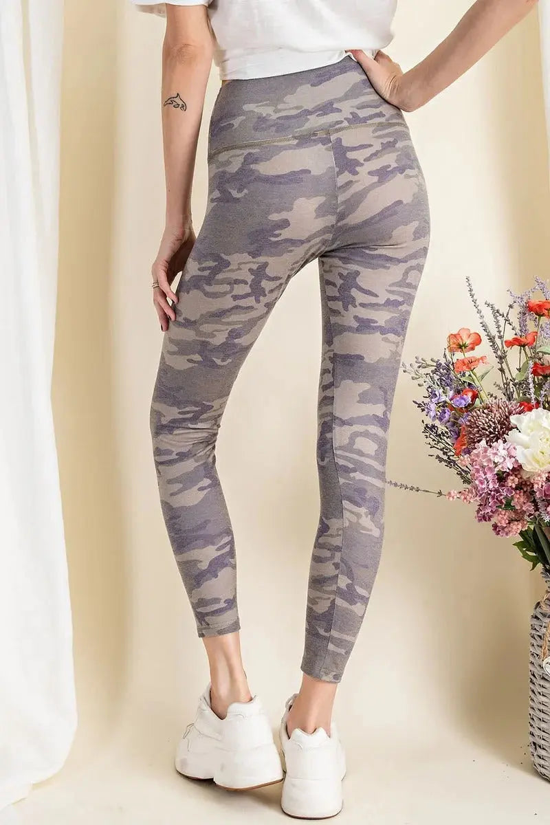 Camouflage Printed Rayon Spandex Leggings Sunny EvE Fashion