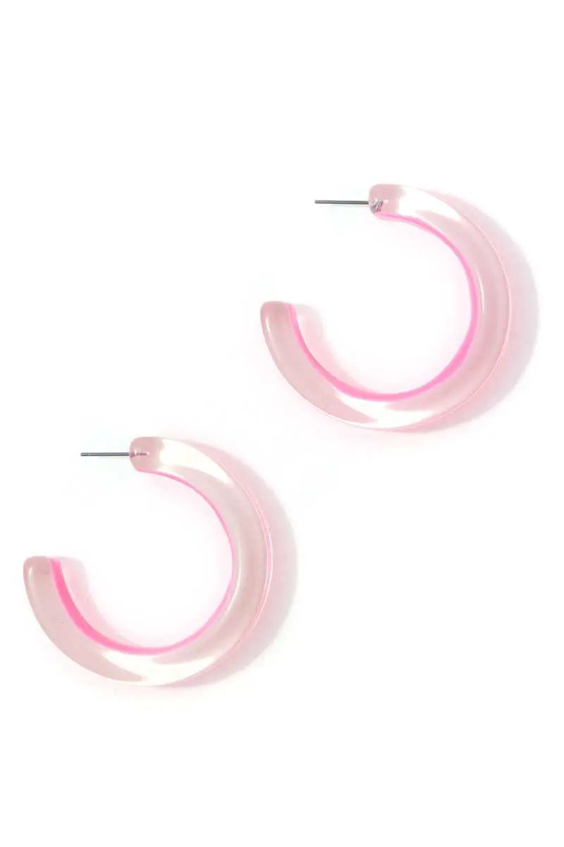 Chic Transparent Hoop Earring Sunny EvE Fashion