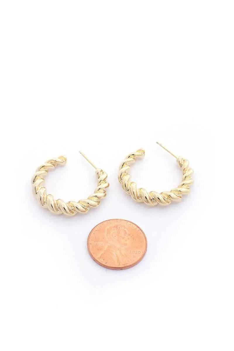Croissant Open Circle Earring Sunny EvE Fashion