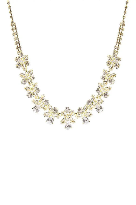 Crystal Flower2 Necklace Sunny EvE Fashion