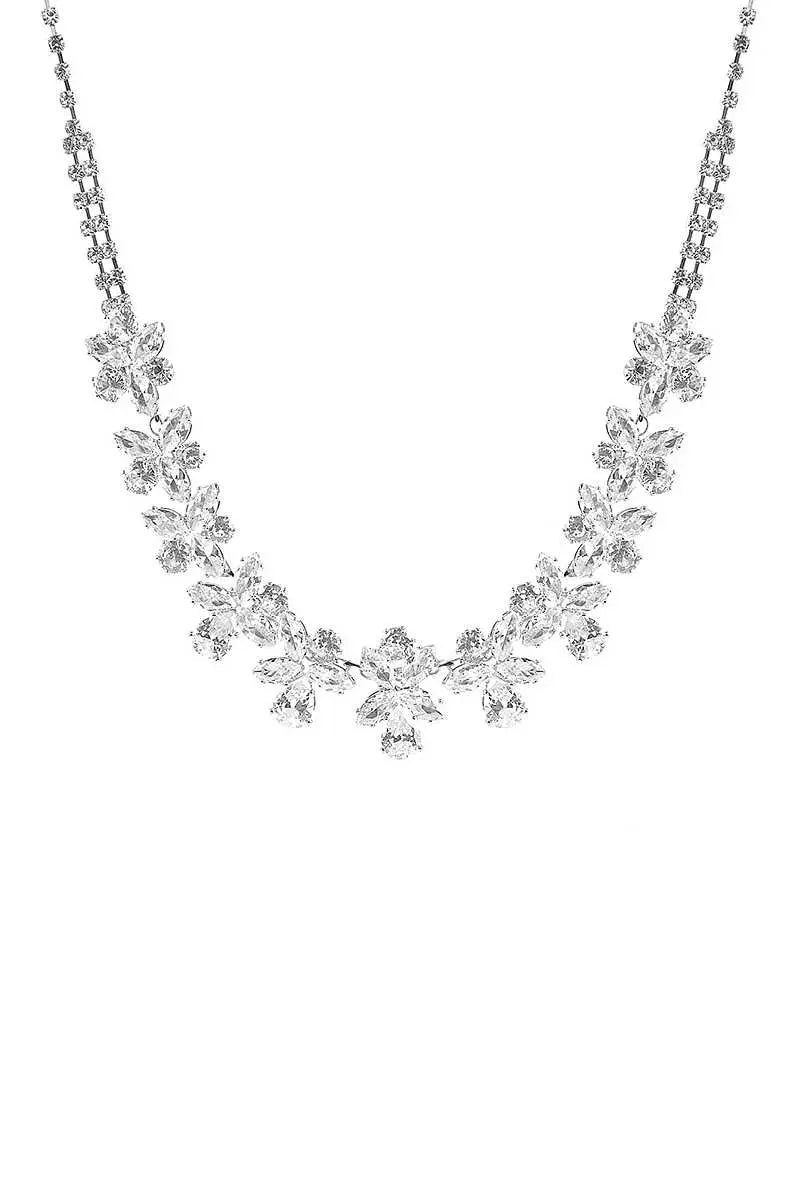 Crystal Flower2 Necklace Sunny EvE Fashion