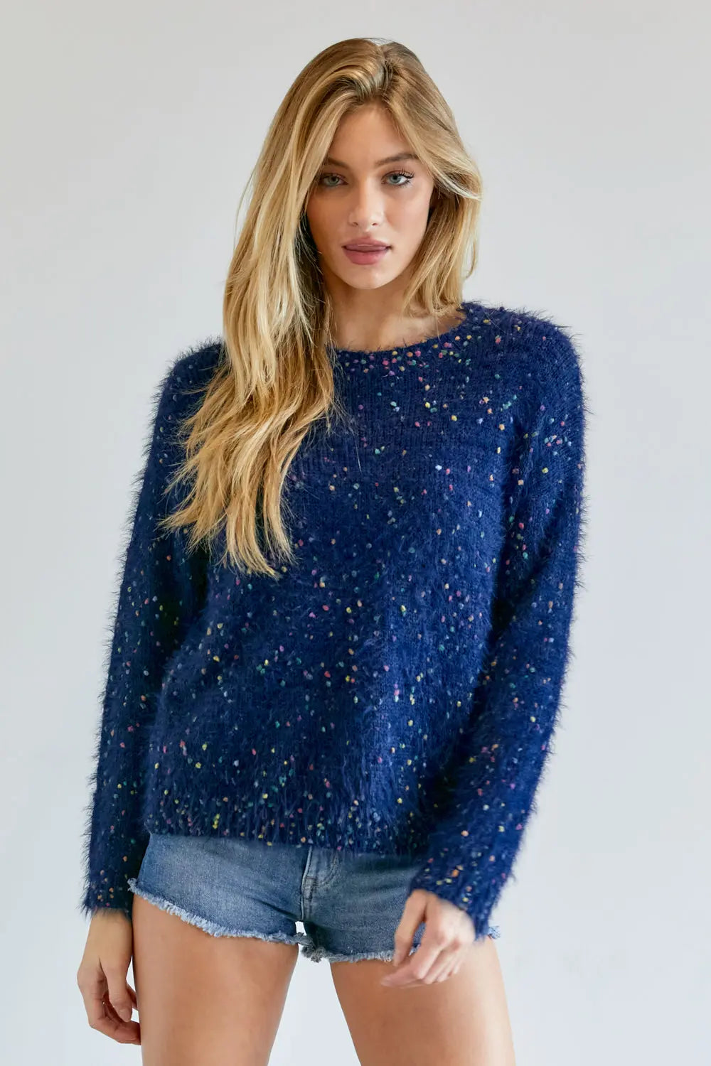 Cute Multi Color Polak Dot Sweater Sunny EvE Fashion