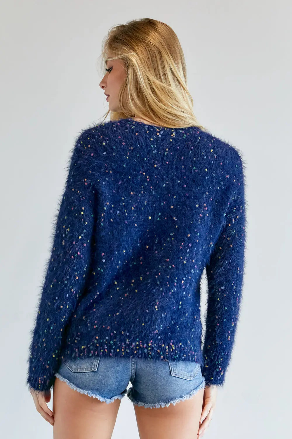 Cute Multi Color Polak Dot Sweater Sunny EvE Fashion