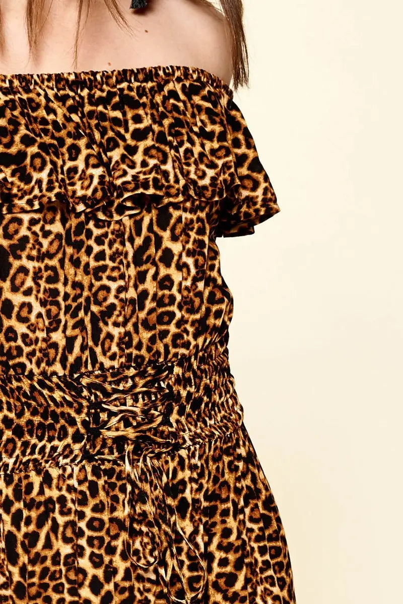 Leopard Printed Woven Dress Sunny EvE Fashion