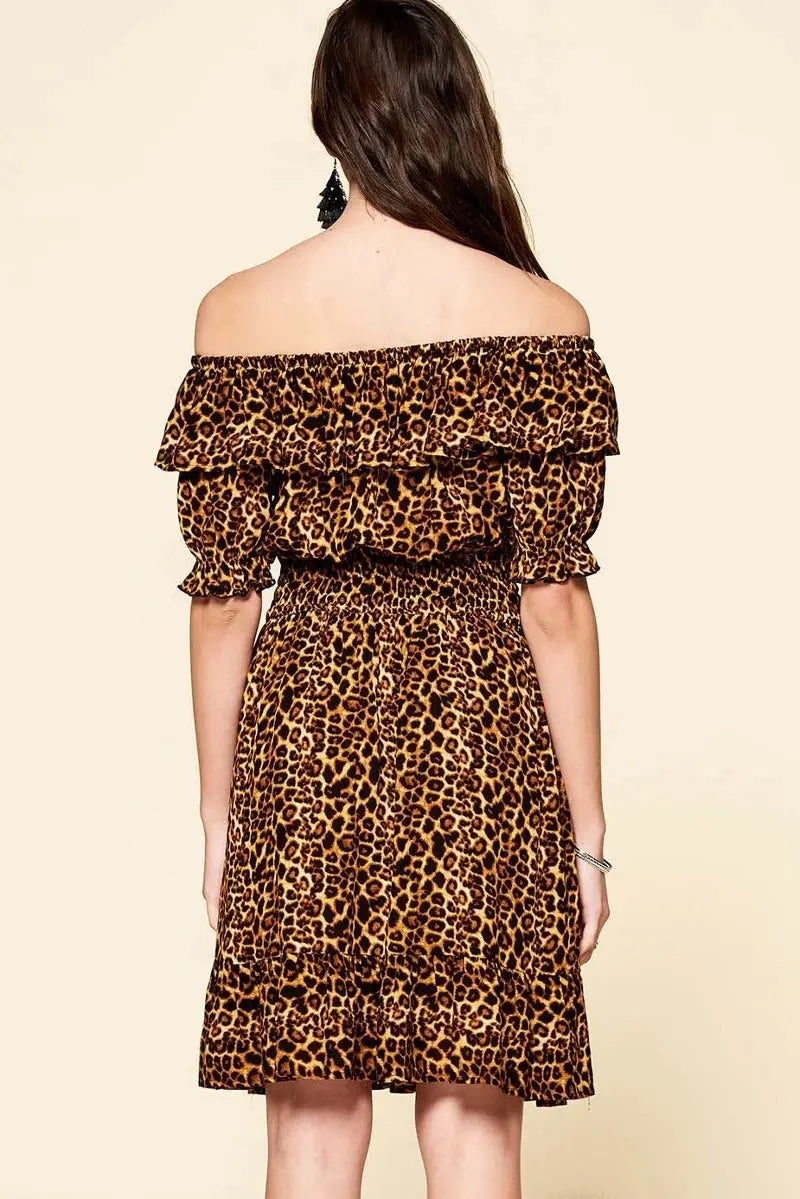 Leopard Printed Woven Dress Sunny EvE Fashion