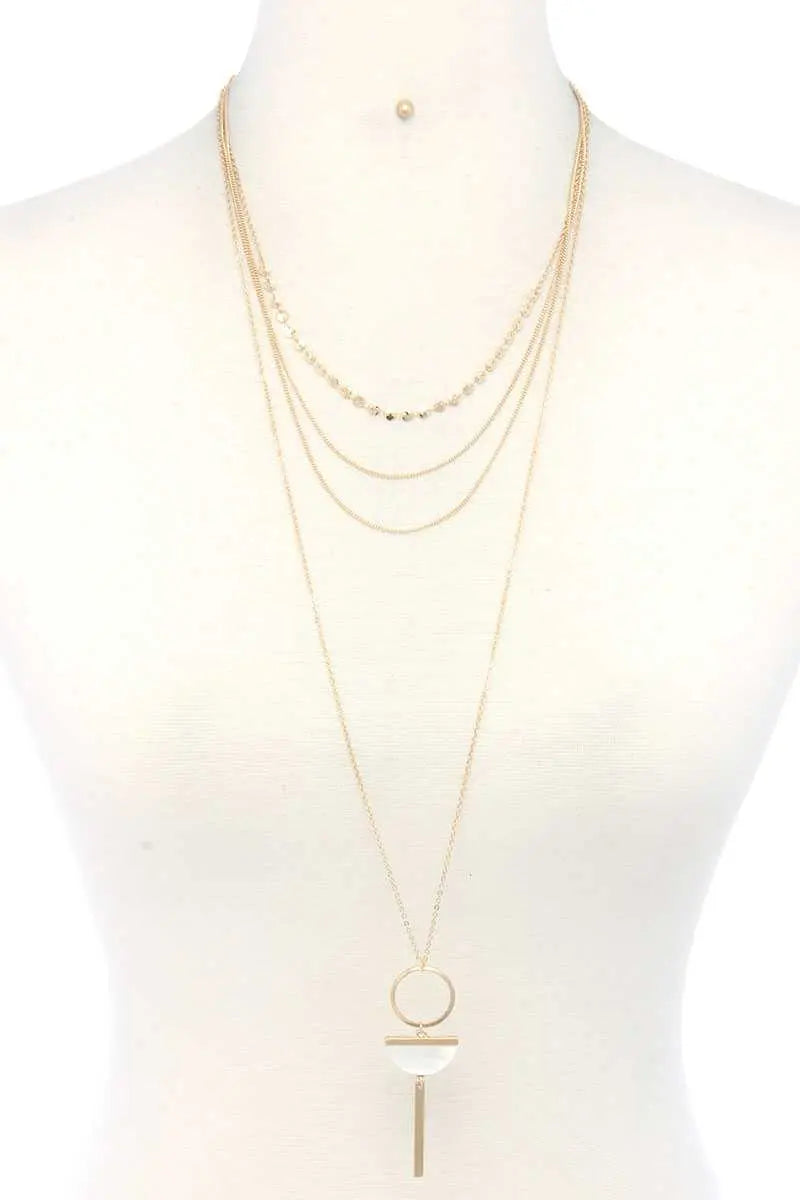 Metal Layered Necklace Sunny EvE Fashion