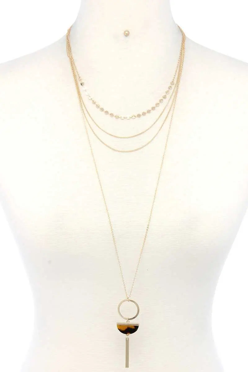 Metal Layered Necklace Sunny EvE Fashion