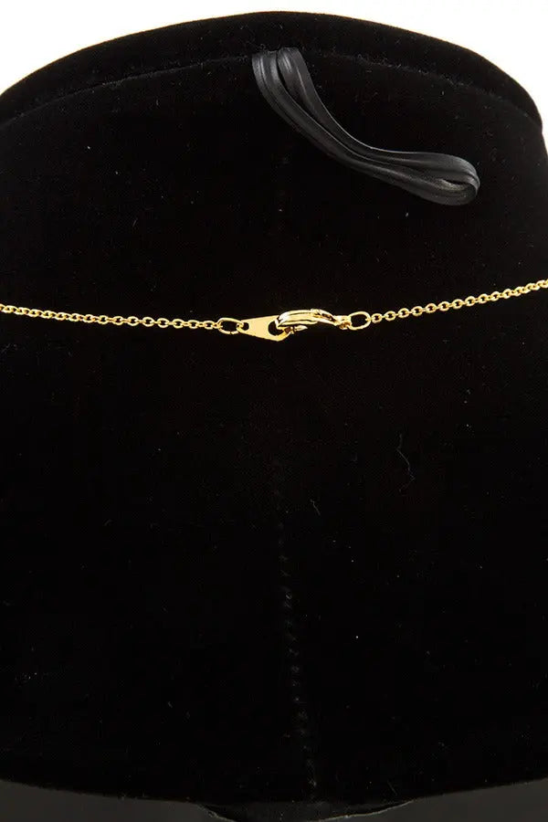 Multi lock pendant short necklace Sunny EvE Fashion