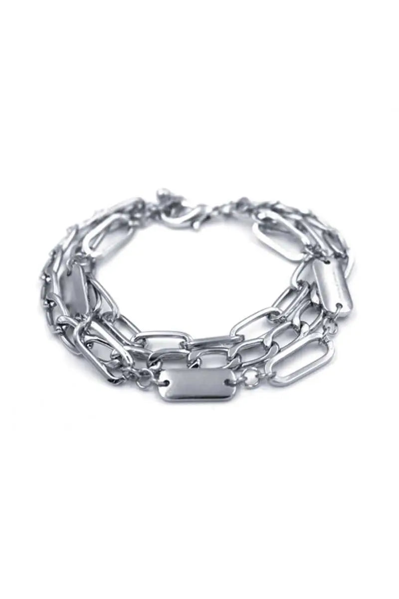 Oval Link Layered Metal Bracelet Sunny EvE Fashion