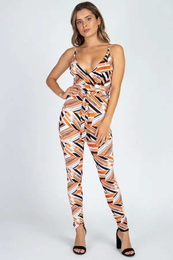 Printed Bodycon Jumpsuit Sunny EvE Fashion