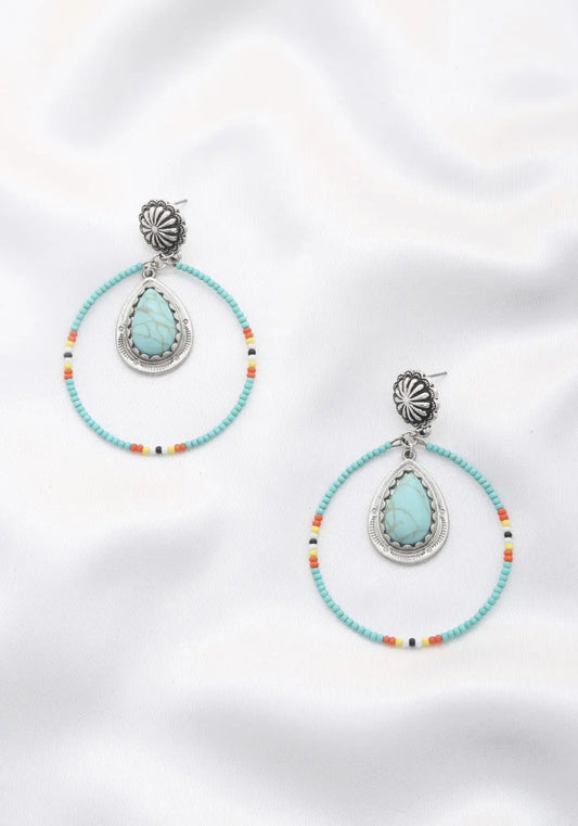 Rodeo western style stone earring Sunny EvE Fashion