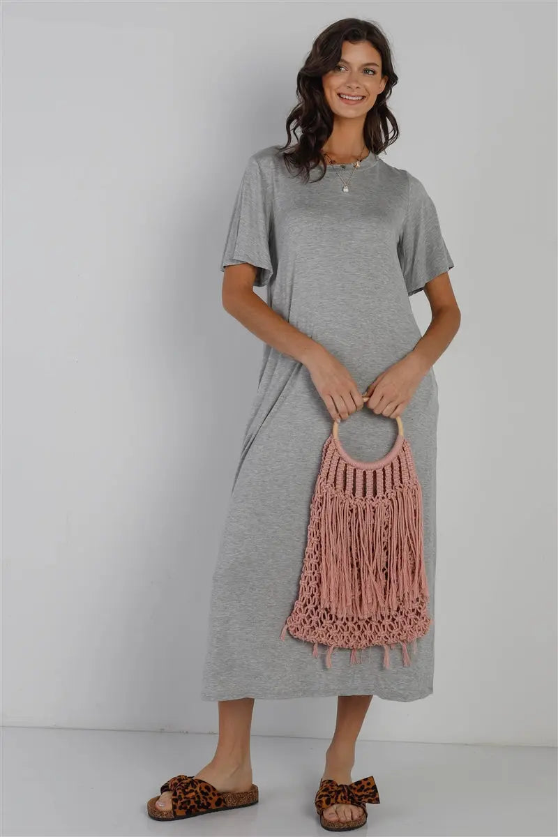 Short Sleeve Midi Dress Sunny EvE Fashion