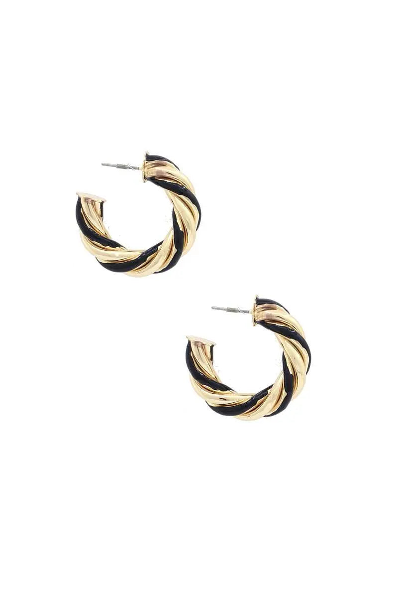Twisted Open Circle Earring Sunny EvE Fashion