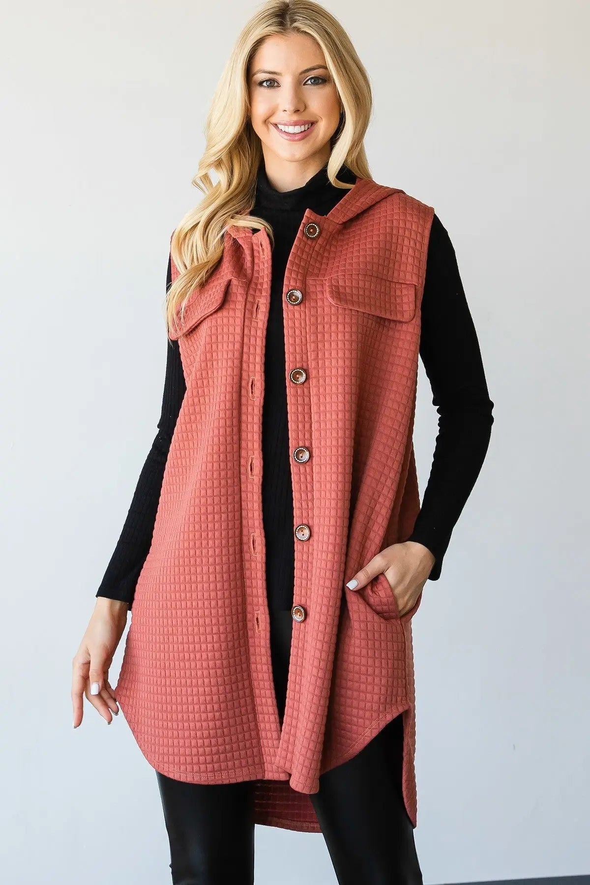 Vest-inspired Jacket With A Collared Neckline Sunny EvE Fashion